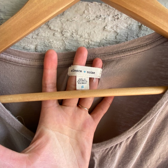 SOLD silence & noise | taupey beige maxi t-shirt dress | size small - Picture 4 of 4